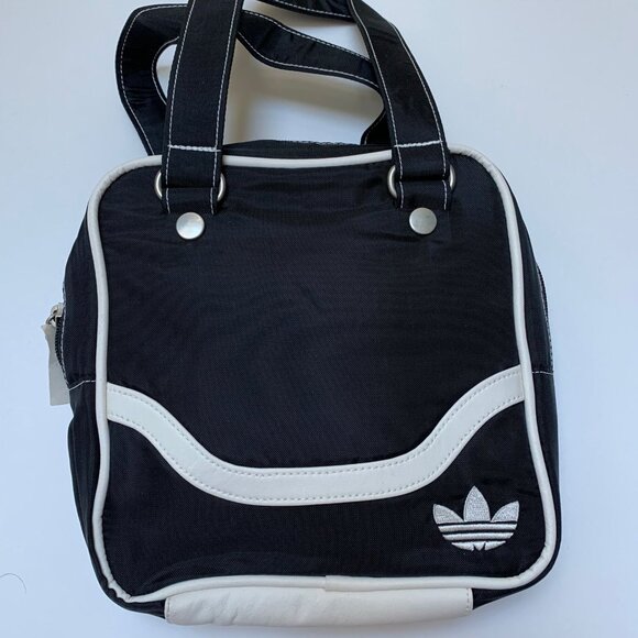 BNWT-Y2K Adidas Black Nylon Mini Bag - Picture 1 of 5